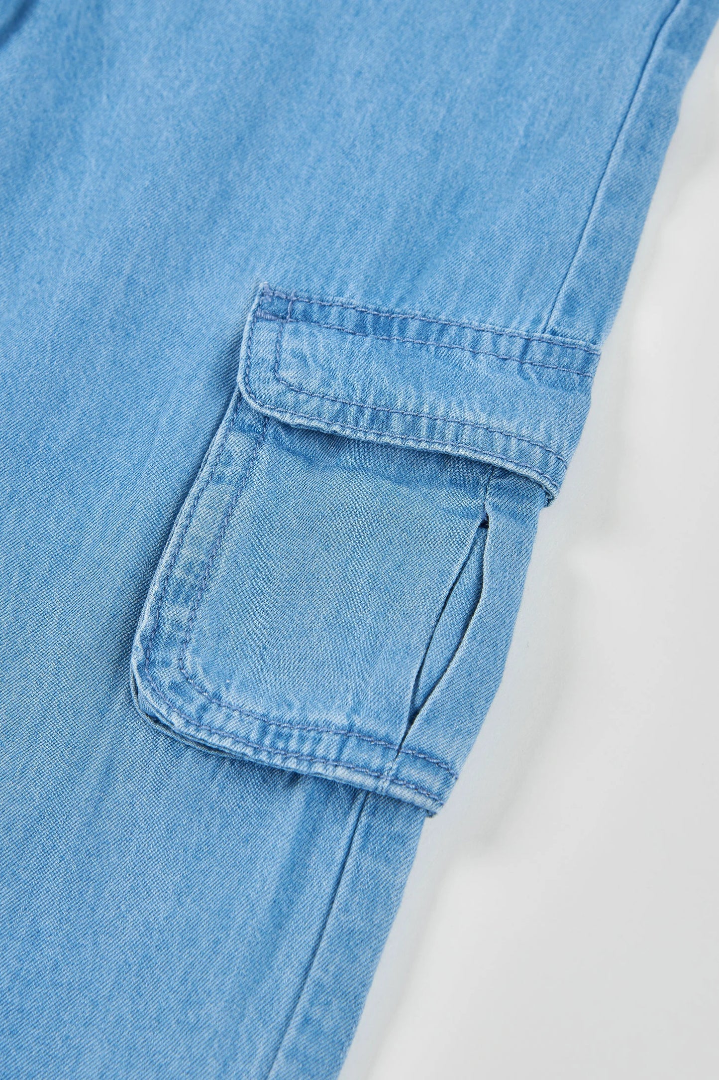 Pantaloni denim cargo