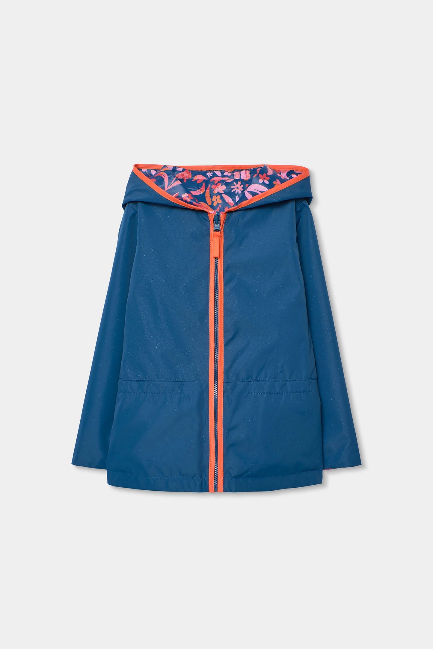 Parka reversibile a fiori