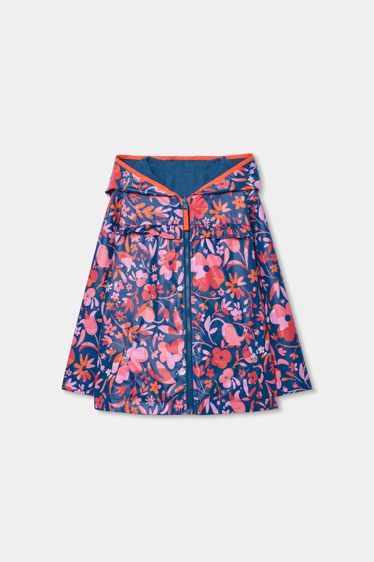 Parka reversibile a fiori