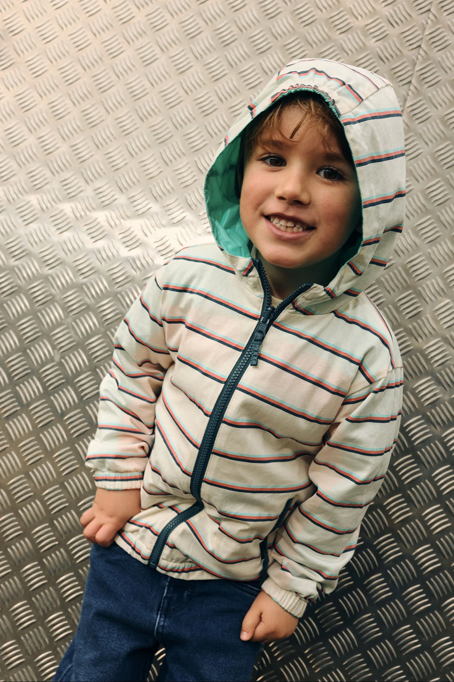 Parka reversibile a righe, Boboli