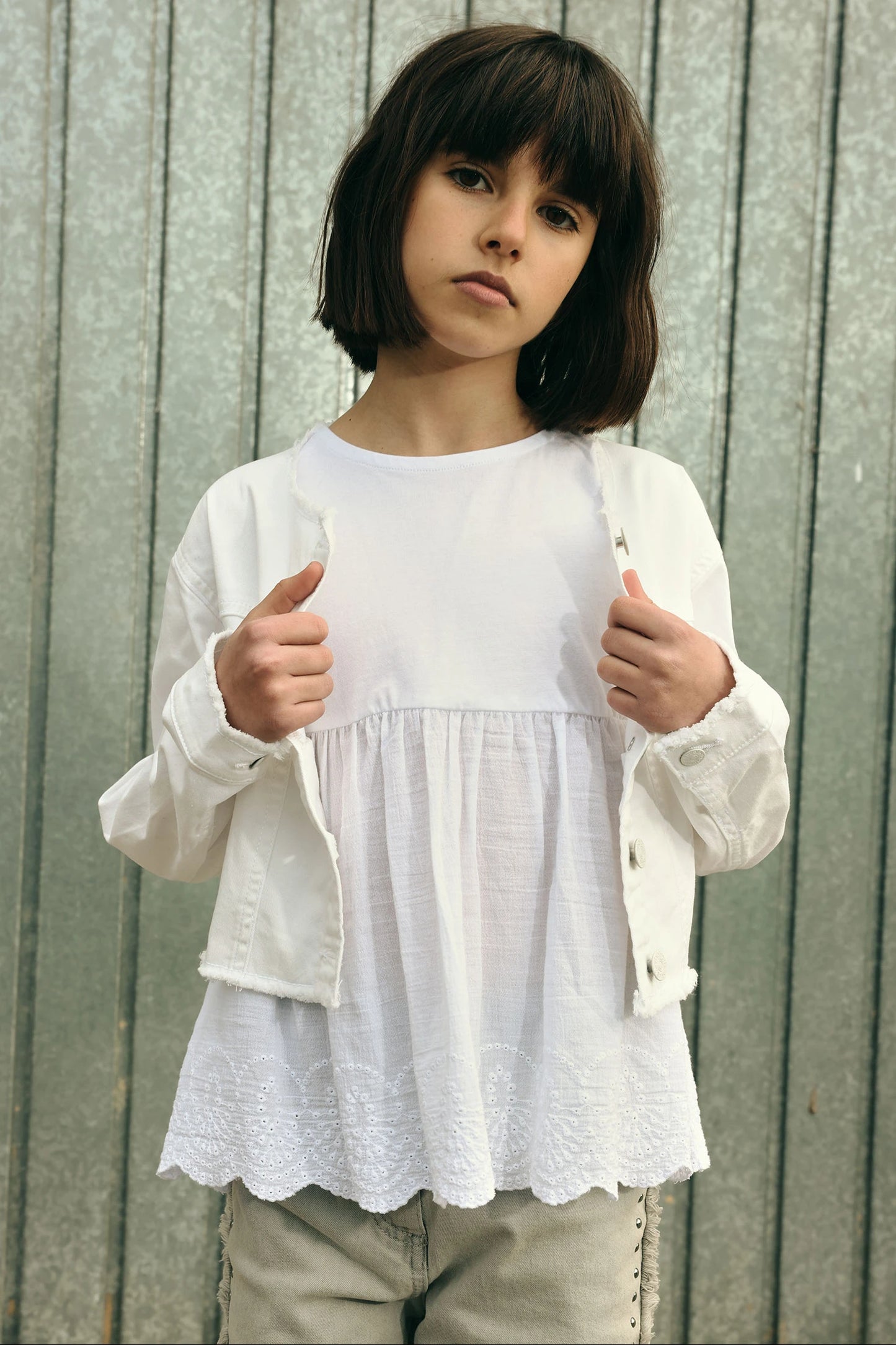 Blusa con pizzo