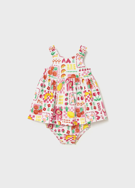 Vestito stampato con coulotte
