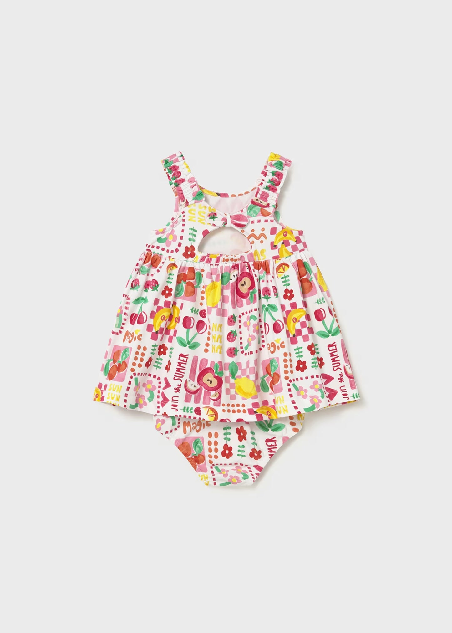 Vestito stampato con coulotte
