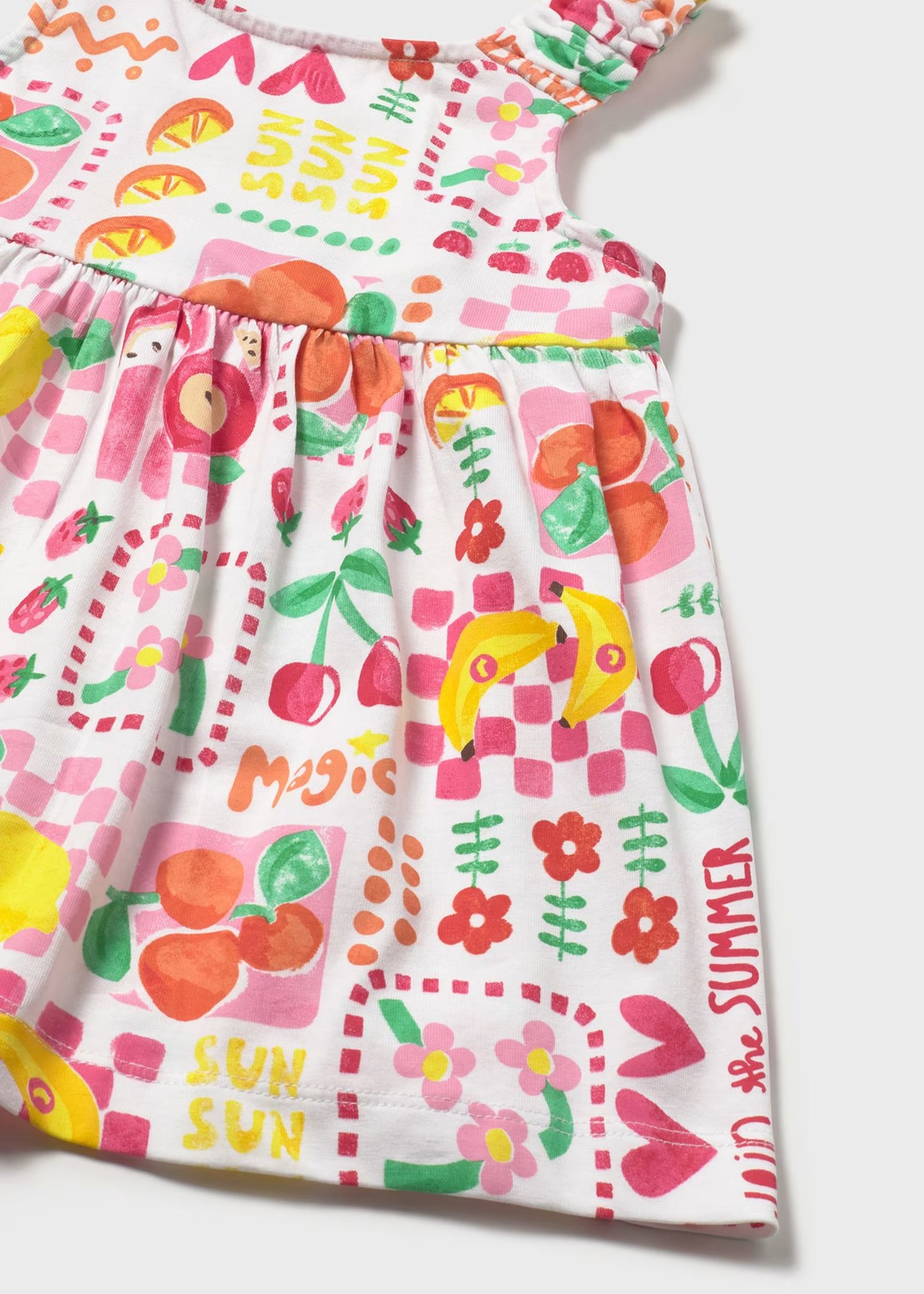 Vestito stampato con coulotte